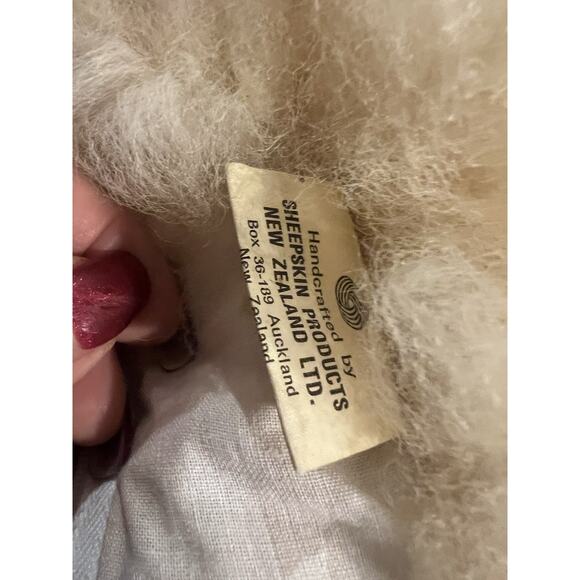 Sheepskin Dog plush Bag Handcrafted In New Zealand Sheep Wool Shearling 15x9” - Picture 7 of 13